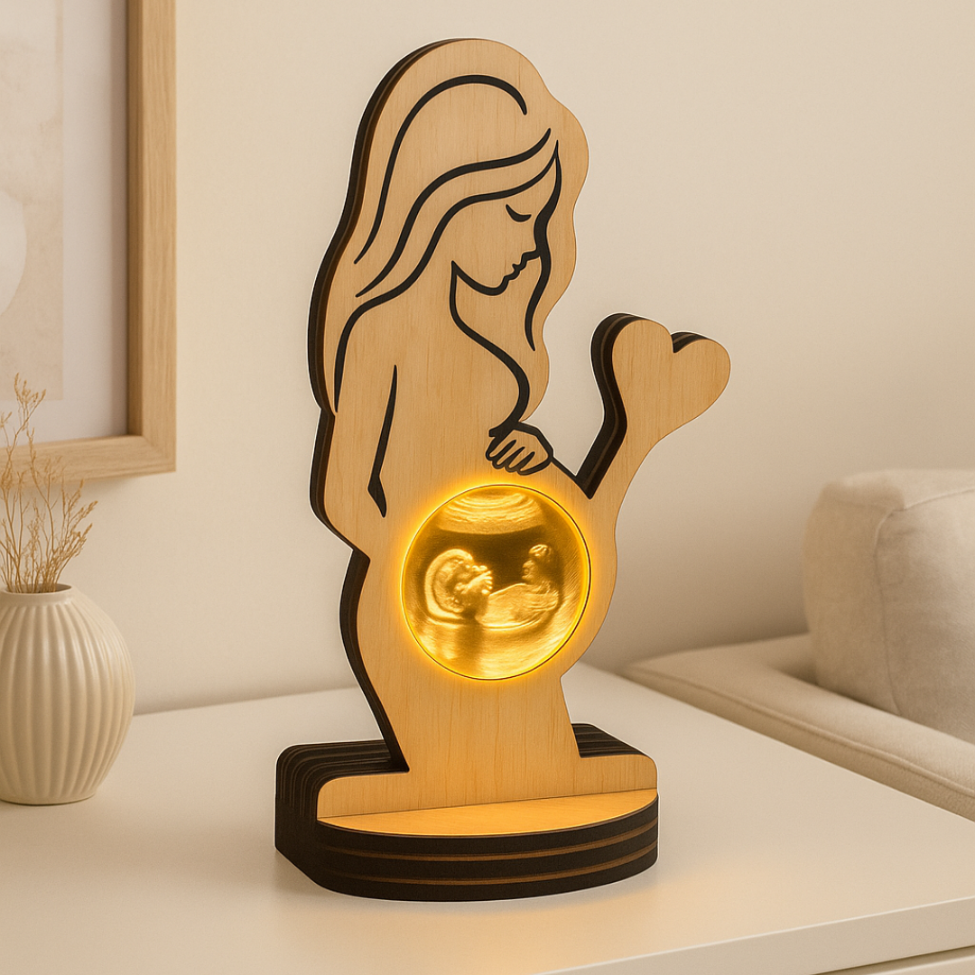 Personalized Ultrasound + Wooden Frame