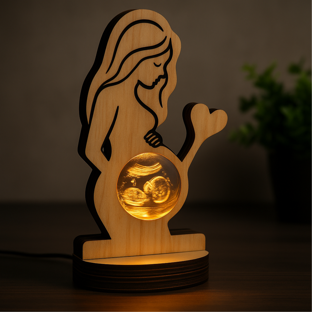 Personalized Ultrasound + Wooden Frame