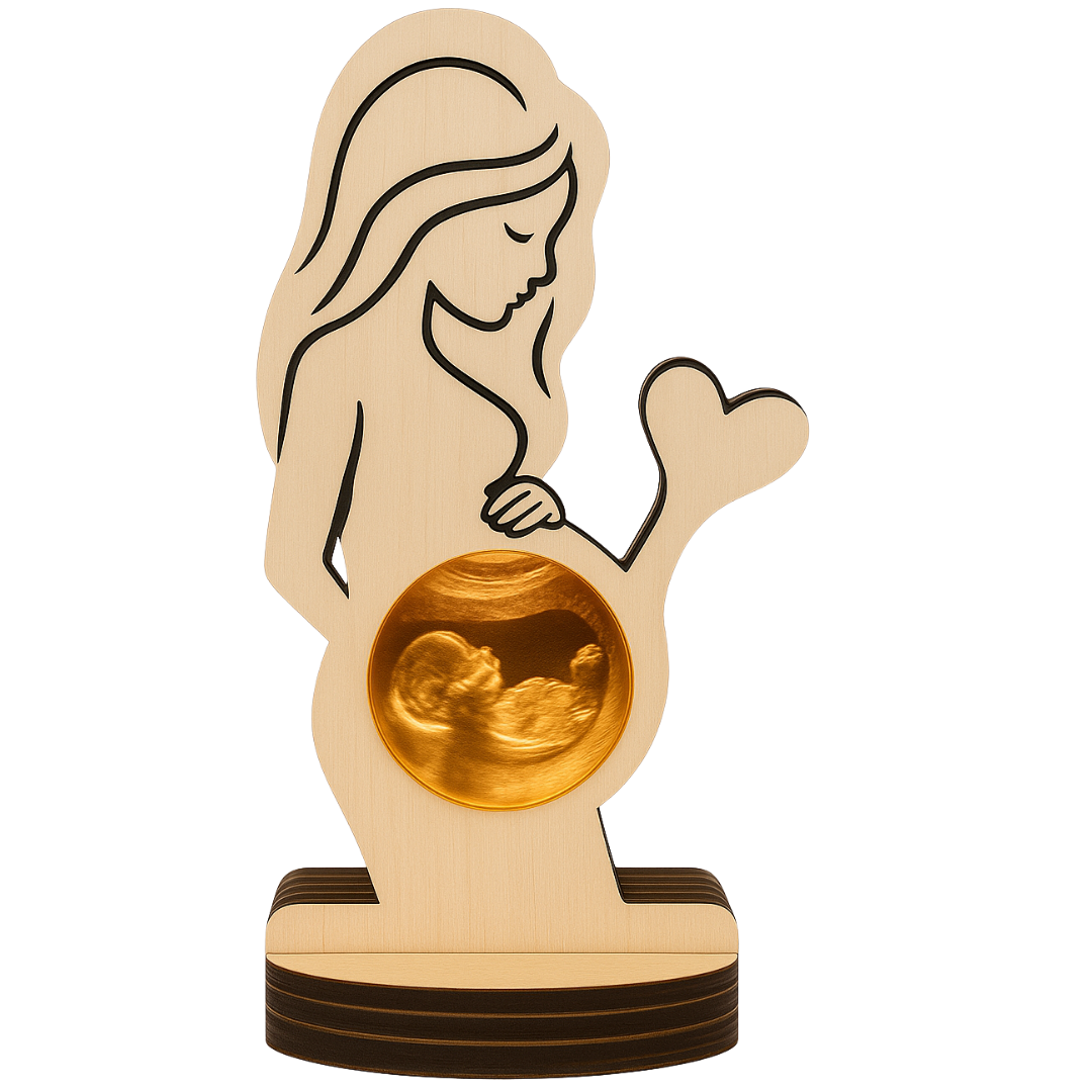 Personalized Ultrasound + Wooden Frame
