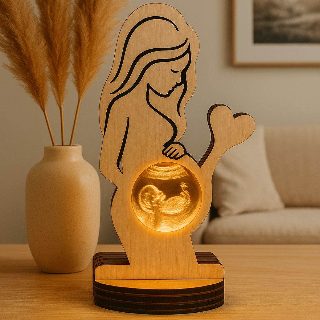 Personalized Ultrasound + Wooden Frame