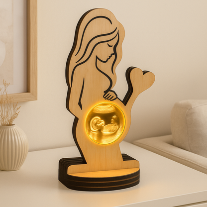 Personalized Ultrasound + Wooden Frame
